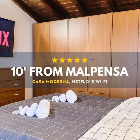 10' From Malpensa Casa Moderna, Netflix & Wi-Fi Lejlighed Casorate Sempione Eksteriør billede